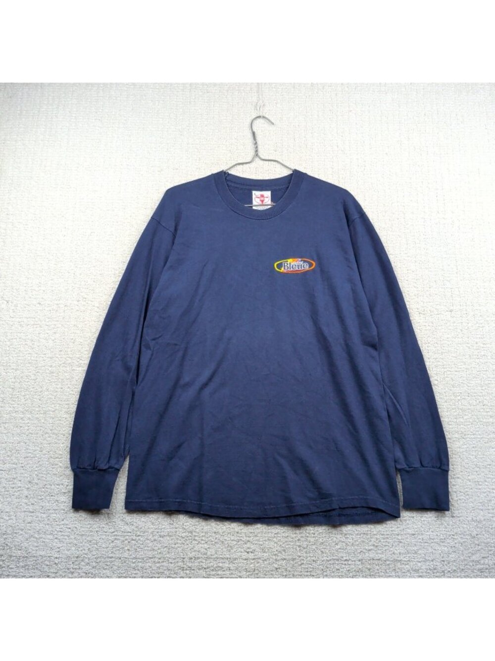 Vintage Bleu labatt Long Sleeve T-shirt Beer Tee Men Sz L Dark navy Blue Canada